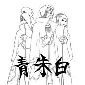 coloriage naruto shippuden les akatsuki